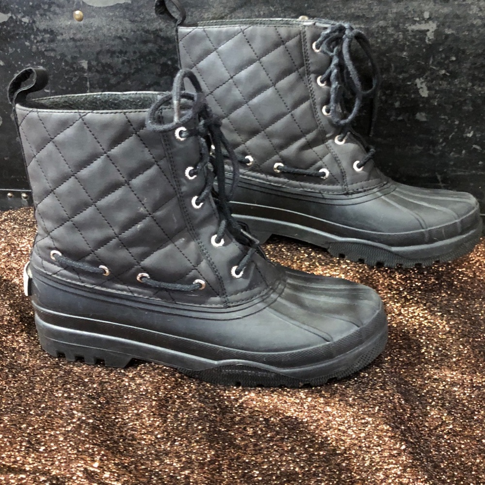 Sperry Top Sider Gosling Quilted Duck Boots Waterproof Women’s size 9